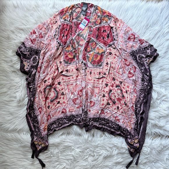 NWT Vince Camuto boho pool beach resort wear summer wrap coverup scarf OS - Picture 1 of 9